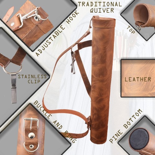 Back arrow quiver genuine - quiver,