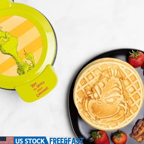Grinch waffle maker non - grinch,