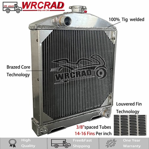 Row full aluminum radiator - 2-row,