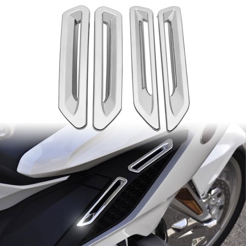 4pcs chrome radiator slot vent - chrome,