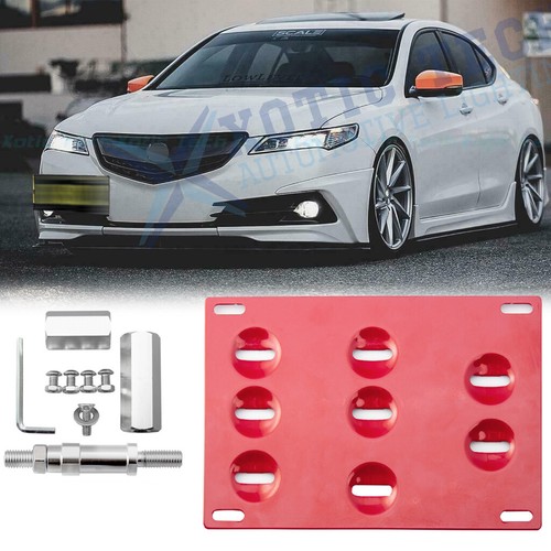 Red front bumper tow - red, hook