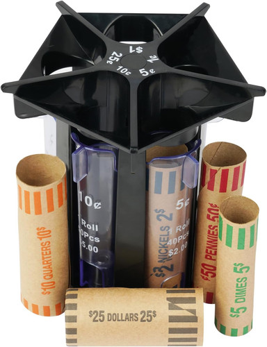 Coin sorter tube - coin, counter