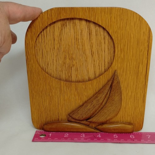 Wood intarsia sail - wood,