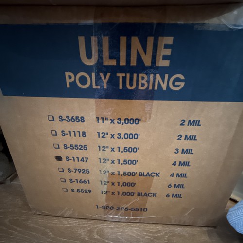 Clear poly tubing 50 - poly, x