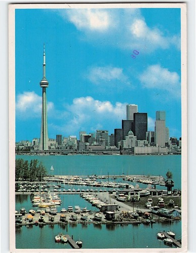 Postcard tower toronto - cn, tower,