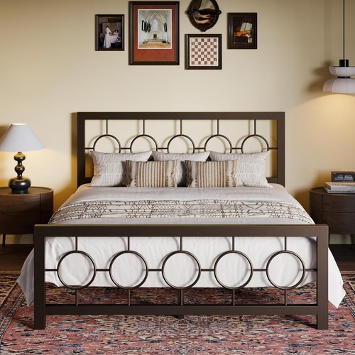Queen size metal bed - queen, frame