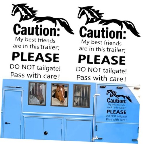 Pcs horse trailer stickers - pcs,