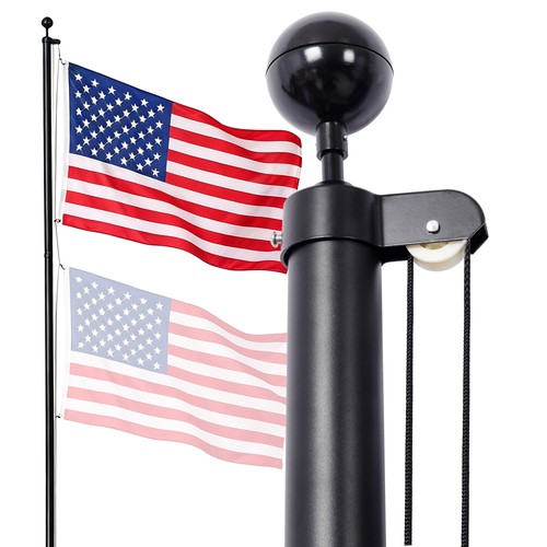 Flagpole 16ft for outside - flagpole,