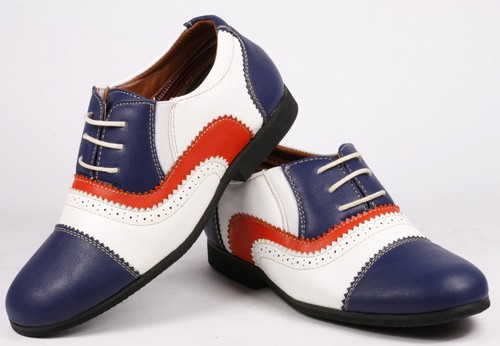 Blue orange white - blue,