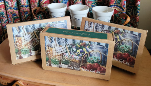 Longaberger 1996 flower pot - sm,