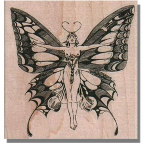 Butterfly lady rubber - butterfly,