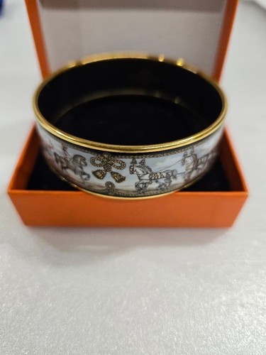 Hermès enamel horse bangle - hermÈs,