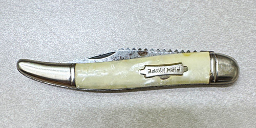 Vintage fish knife - fish, folding