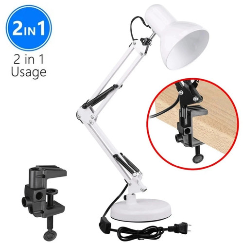Metal swing arm desk lamp - swing,