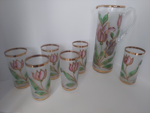 Vintage pitcher and glasses