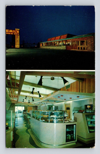 Postcard emil steer inn - postcard, emil's