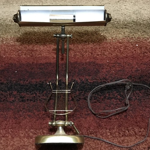 Vntg lyre piano desk - vntg, lamp