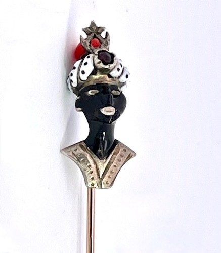 Moretto stickpin with coral - moretto,