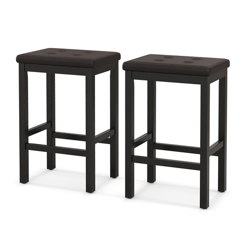 Upholstered bar stools set - 24",