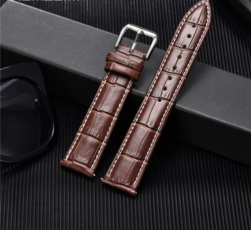 Genuine calfskin leather watch - calfskin,