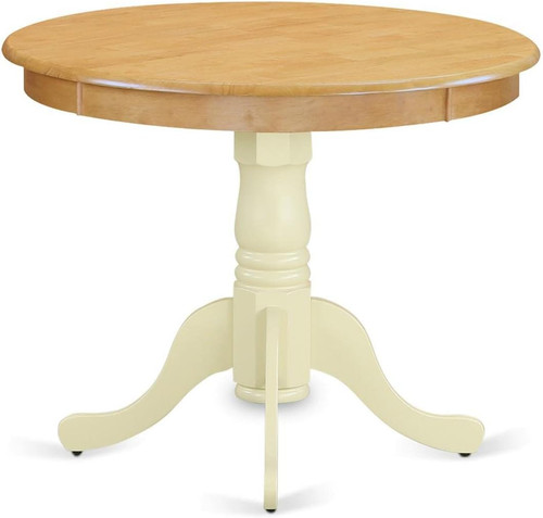 Round antique oak buttermilk - &,