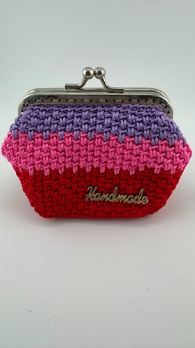 Handmade crochet coin purse - crochet,