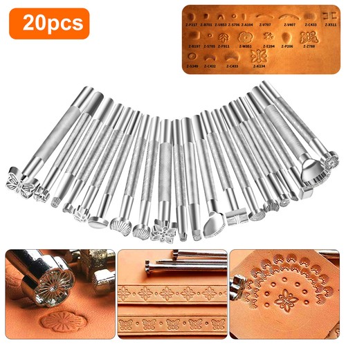 20x leather stamping - leather, tools