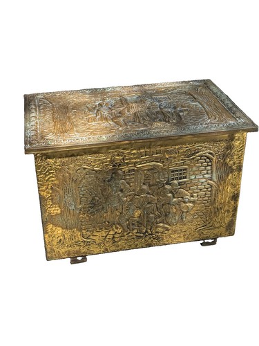 Vintage embossed brass - vintage, covered