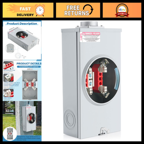 200 amp ringless meter - 200, socket