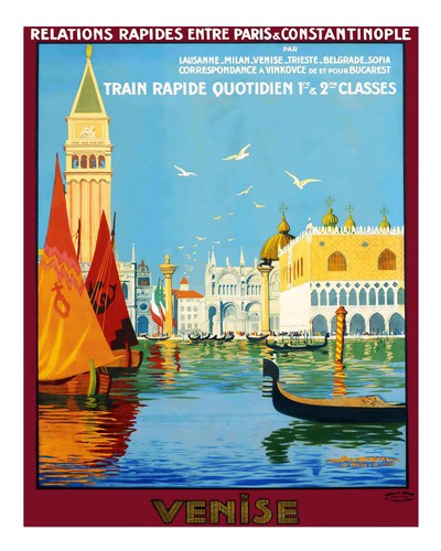 Venice travel poster wall art - travel,