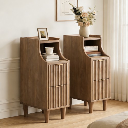 Narrow nightstand set 2 - nightstand,