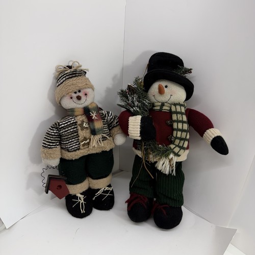 Vintage plush snowman - ,