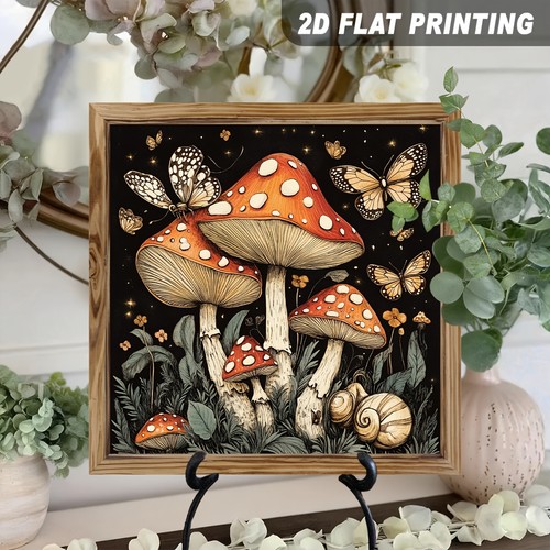 Mushroom butterfly night - 2d,