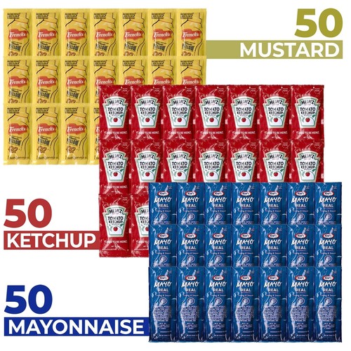 The condiment packets - condiment, packets-