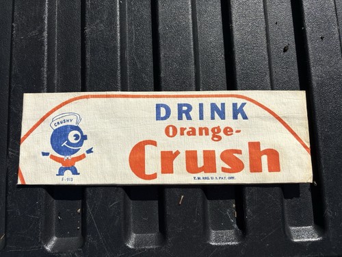 Vintage orange crush soda jerk - soda,