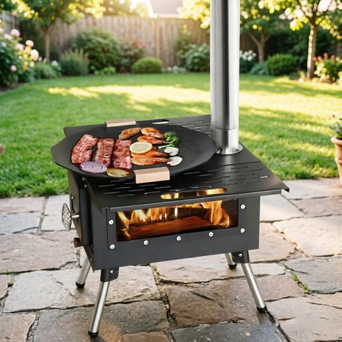 Portable iron camping wood - iron,