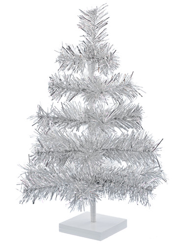 Silver christmas tree - 18'',