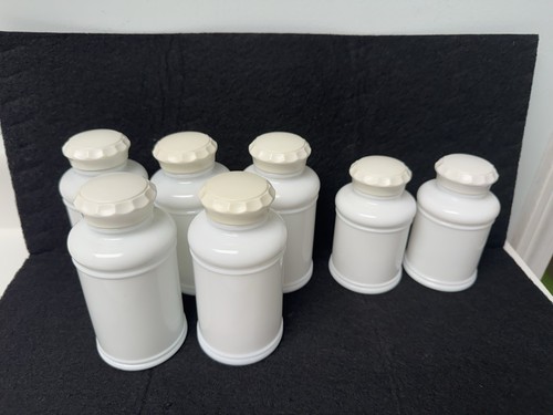 Vintage milk glass apothecary - milk,