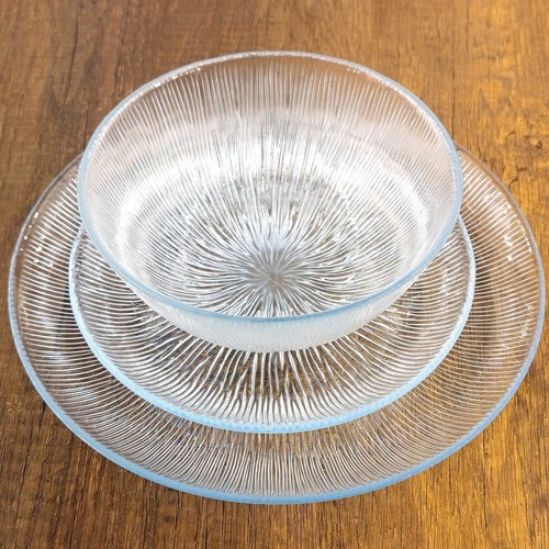 Clear glass dinnerware - glass,