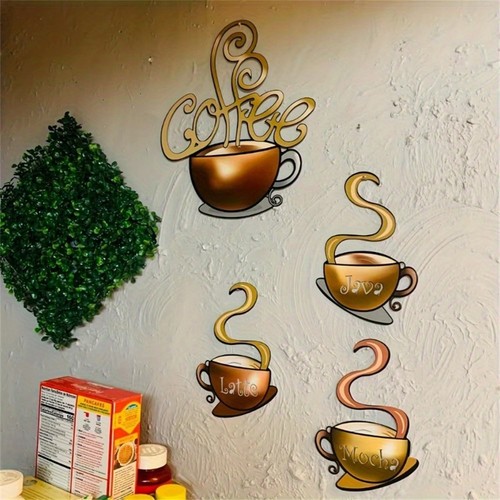 Pcs metal coffee - cup, wall