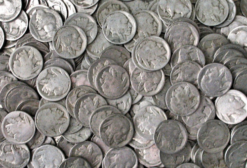 Dateless buffalo nickels lot - dateless,