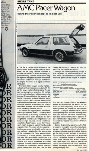 1977 amc pacer wagon - amc, d/l