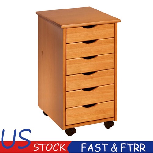 Solid wood roll cart - roll, drawer