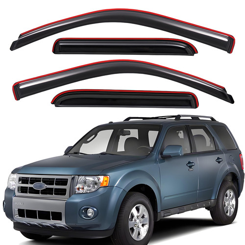 Channel rain guard window - guard,