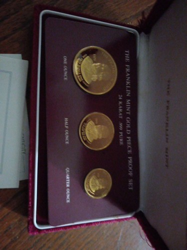 Piece gold proof franklin - gold,