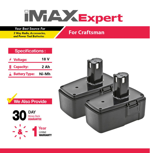 18v 2ah nimh - 2x, battery