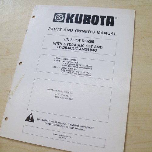 Kubota foot dozer blade - kubota,