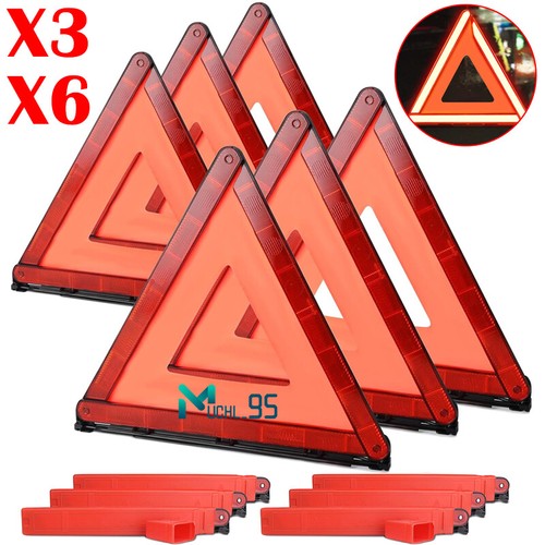 Reflective warning triangles - 6,