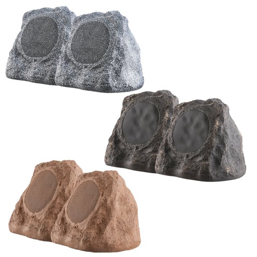 Outdoor rock speaker pair - rock,