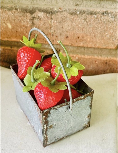 Washed tin mini catch all - tin,
